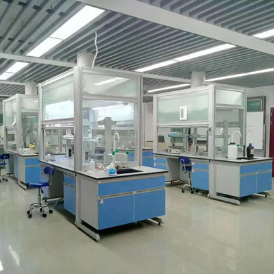 广东予能PP不锈钢化工钢木边台 定做全钢化学实验室台柜 操作 实验台